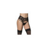 Porte-jarretelles noir taille haute 